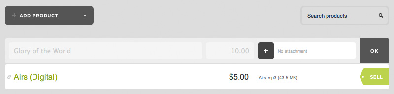 Add an attachment to your Big Cartel product